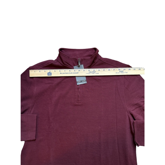 Men's Van Heusen Burgundy Long Sleeve Shirt Size L/G - Picture 7 of 10